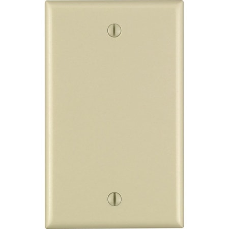 Leviton Faceplate, Number of Gangs: 1 Plastic, Ivory 86014-000